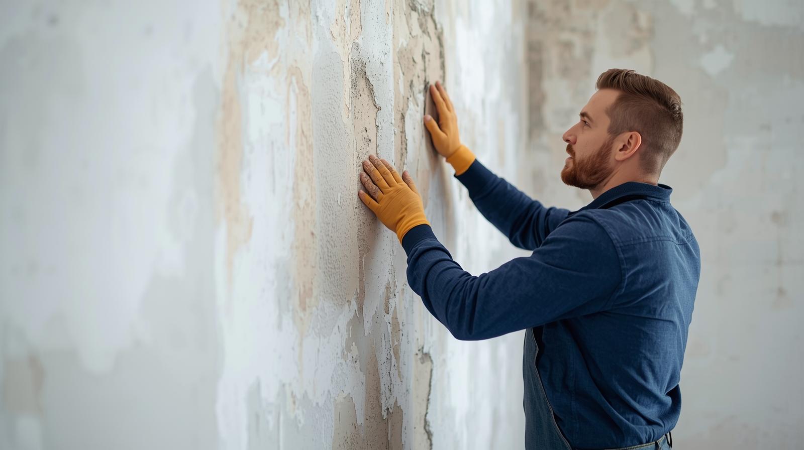 Mur intérieur parfaitement sec et sain après l'intervention des Experts en Traitement de l’Humidité 40 & 64.